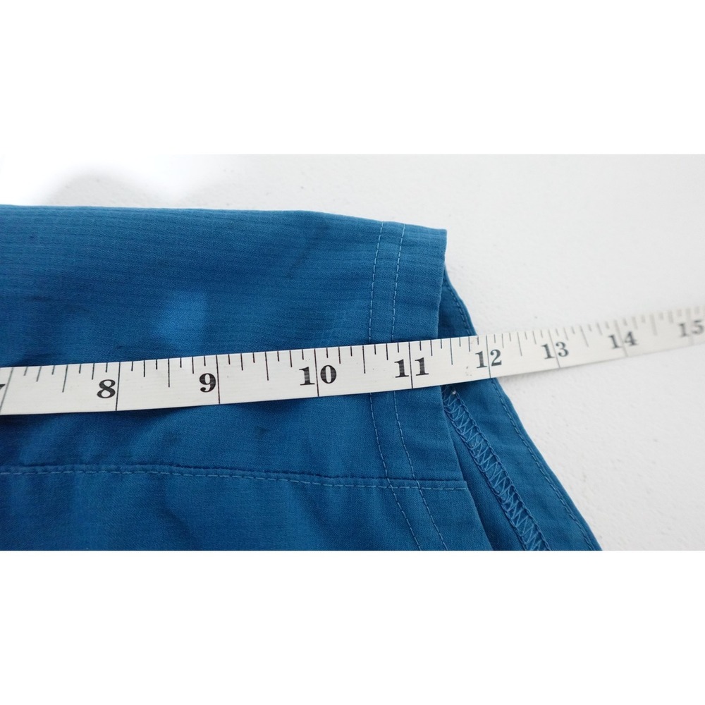 Columbia PFG Tamiami Shorts Womens M Teal Blue Pull On Elastic Waist - Picture 7 of 8